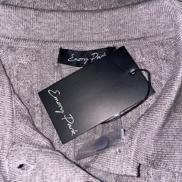 Grey Cable Knit Cardigan M - Picture 5 of 5